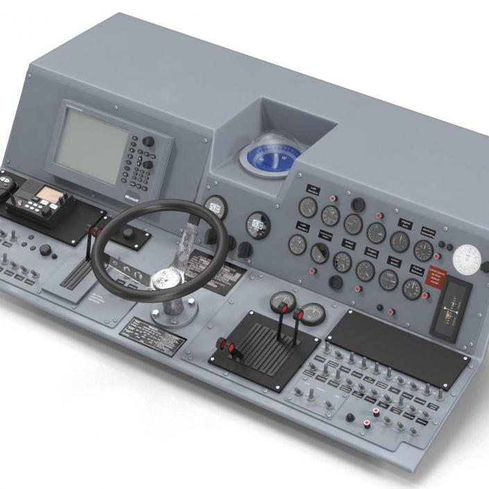 Military Boat Control Panel 2 3D model