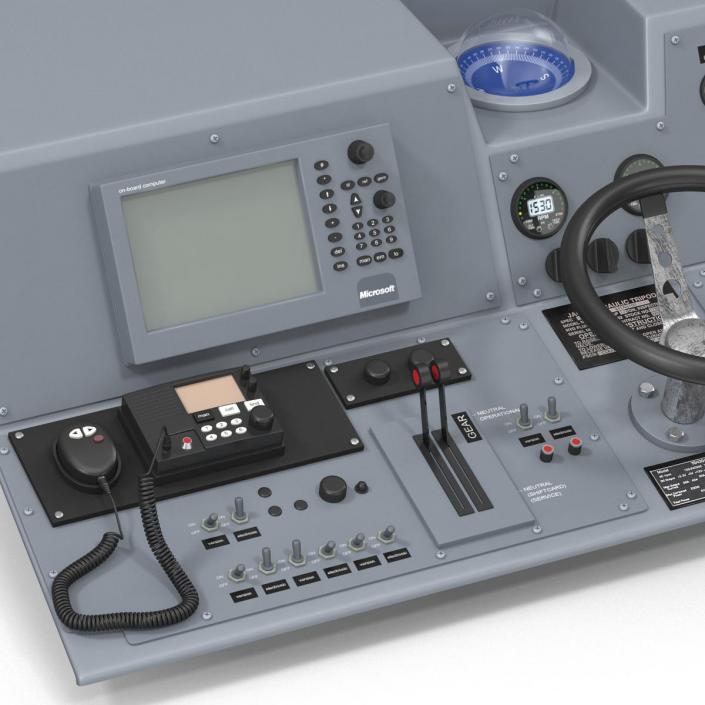 Military Boat Control Panel 2 3D model