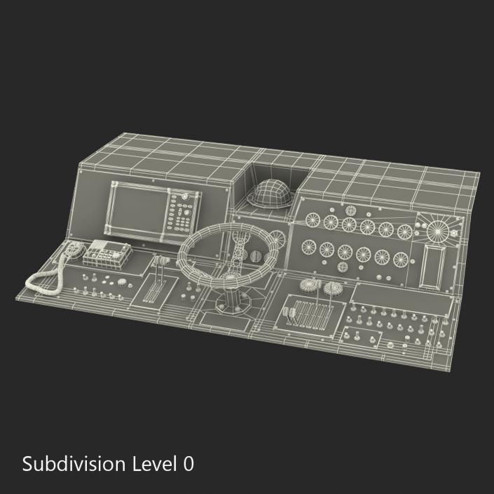 Military Boat Control Panel 2 3D model