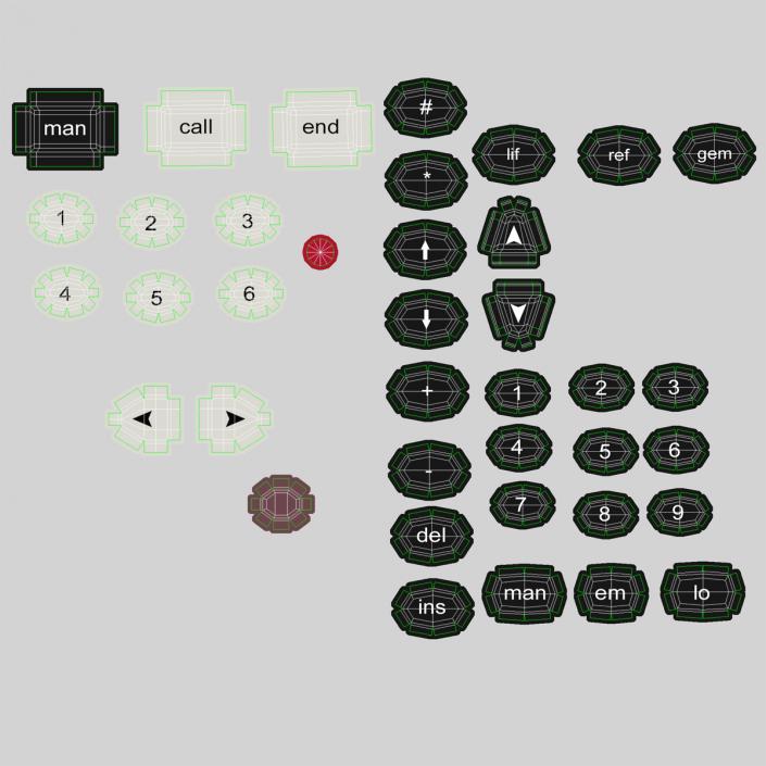 Military Boat Control Panel 2 3D model