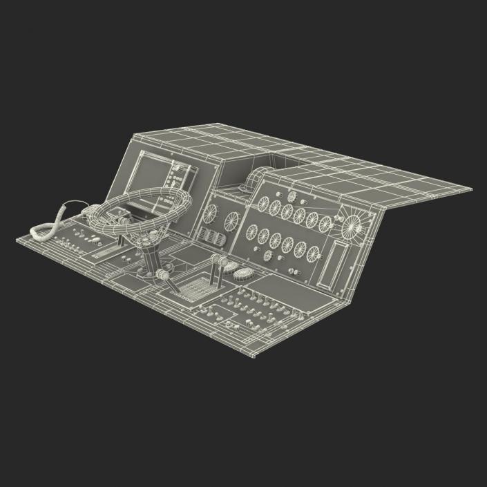 Military Boat Control Panel 2 3D model