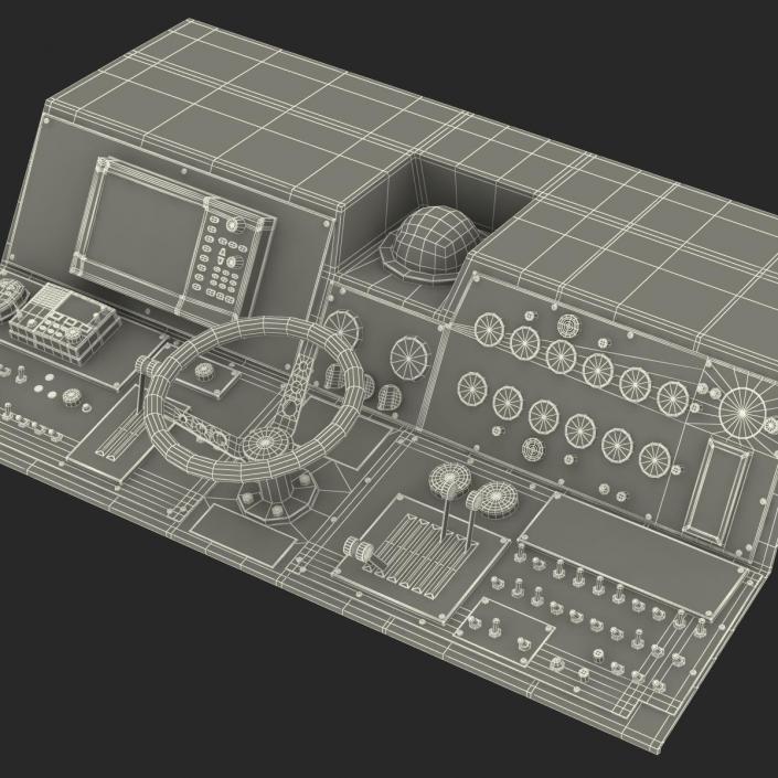 Military Boat Control Panel 2 3D model