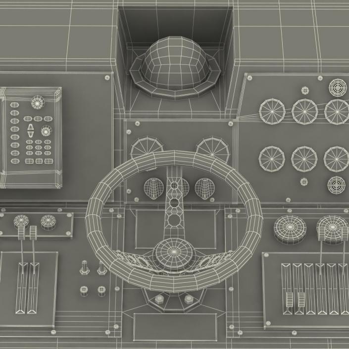 Military Boat Control Panel 2 3D model