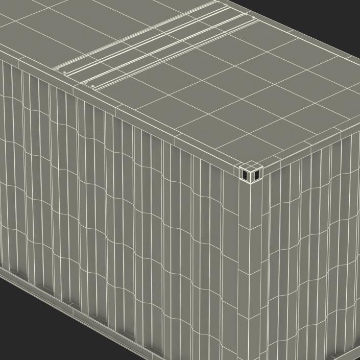 3D model 48 ft Shipping ISO Container Blue 2