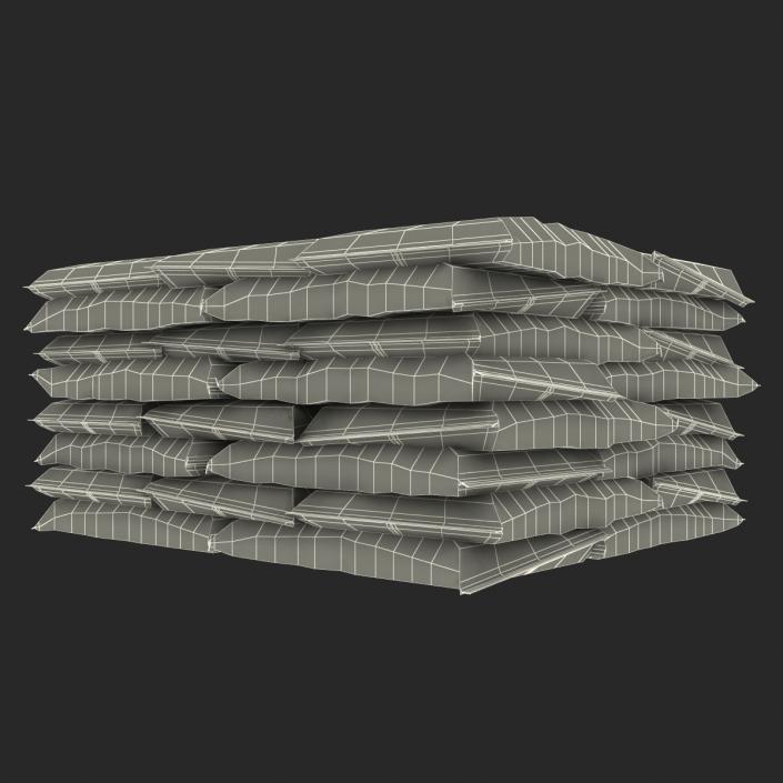 Cement Bags Stack 2 3D model