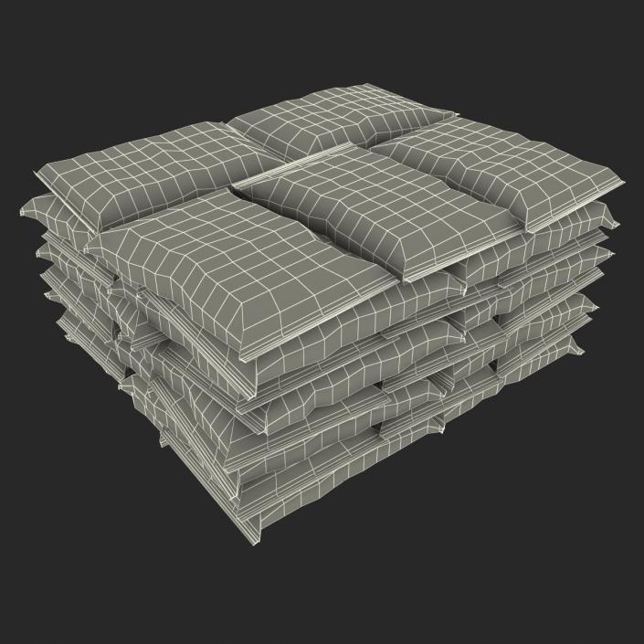 Cement Bags Stack 2 3D model
