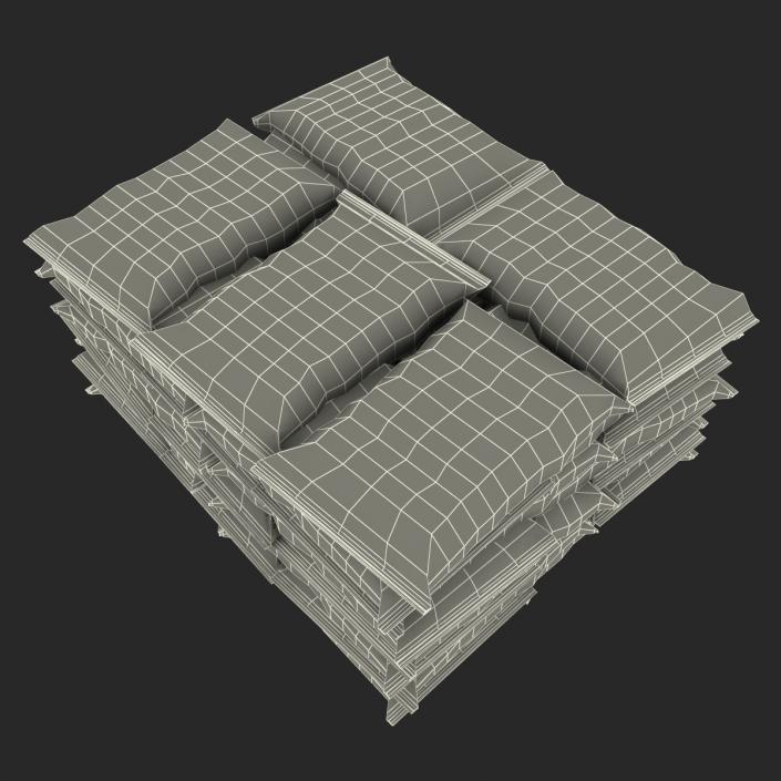 Cement Bags Stack 2 3D model