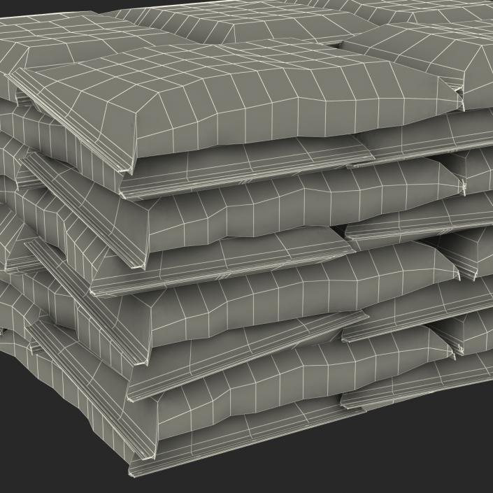 Cement Bags Stack 2 3D model