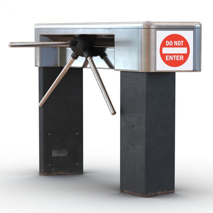 3D Tripod Turnstile 2 model