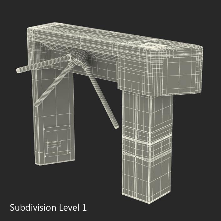 3D Tripod Turnstile 2 model