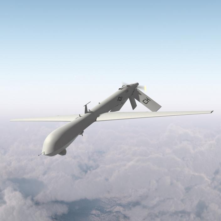 3D General Atomics MQ-1 Predator Rigged