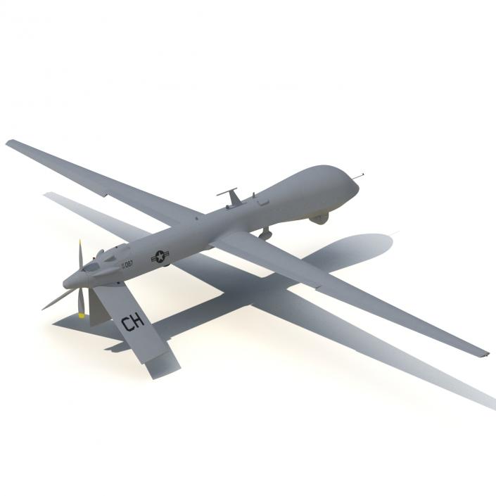 3D General Atomics MQ-1 Predator Rigged