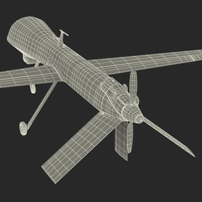 3D General Atomics MQ-1 Predator Rigged