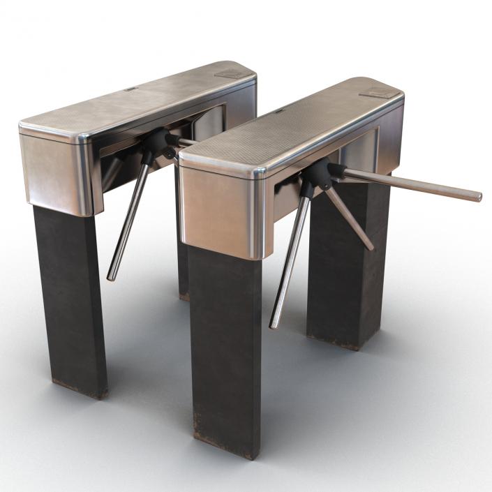 3D model Tripod Turnstile Set