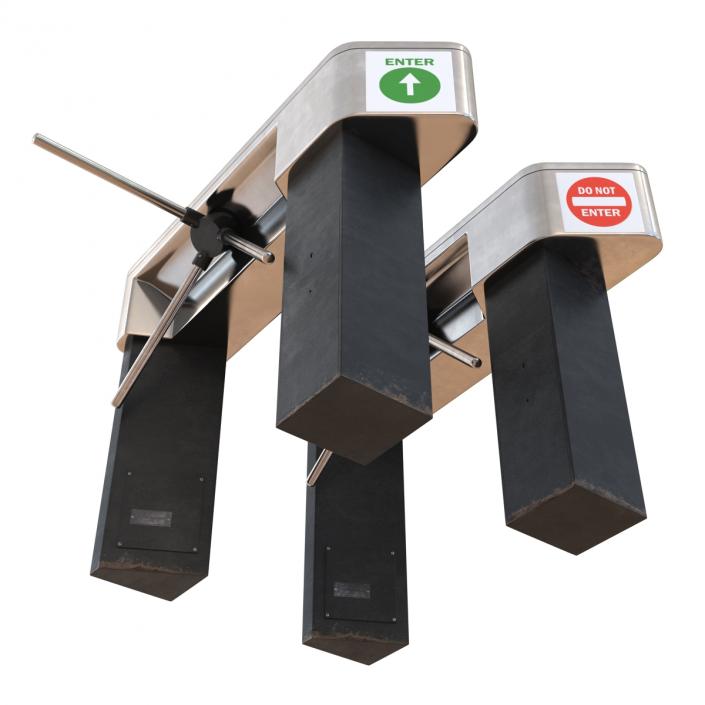 3D model Tripod Turnstile Set