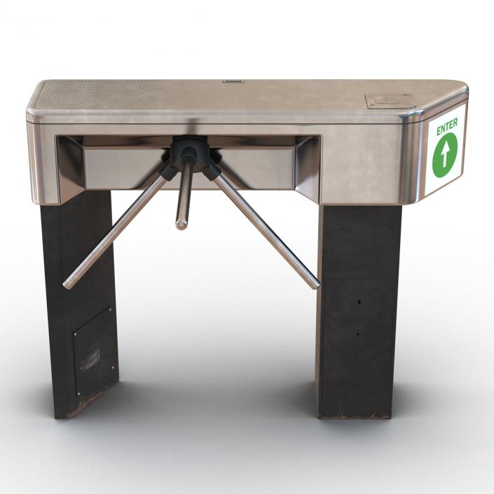 3D model Tripod Turnstile Set