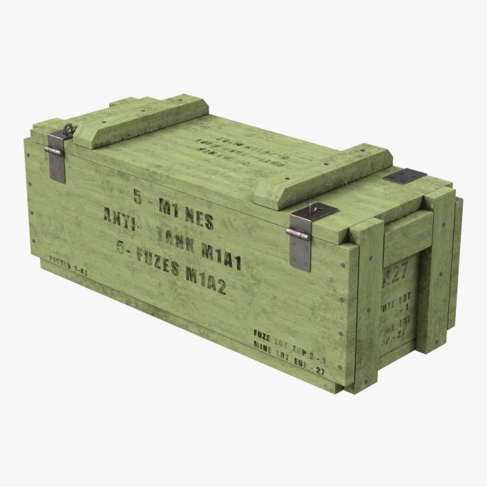 3D Military Gun Magazines and Boxes Collection model