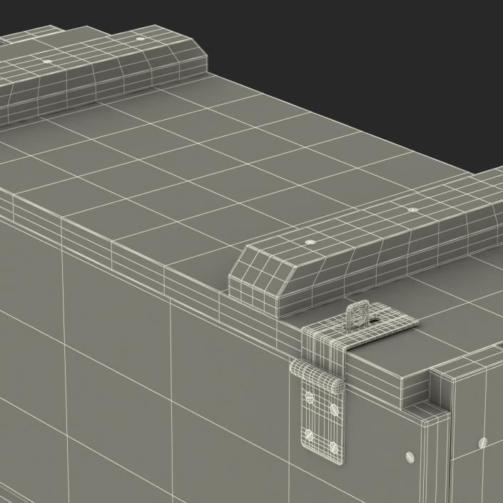 3D Ammo Crate 3 Green model