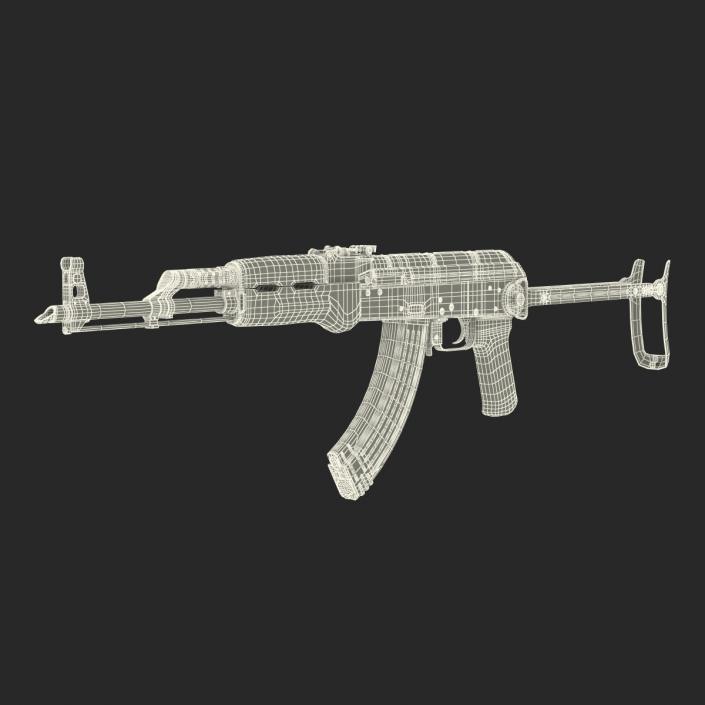 3D Assault Rifle AKMS model