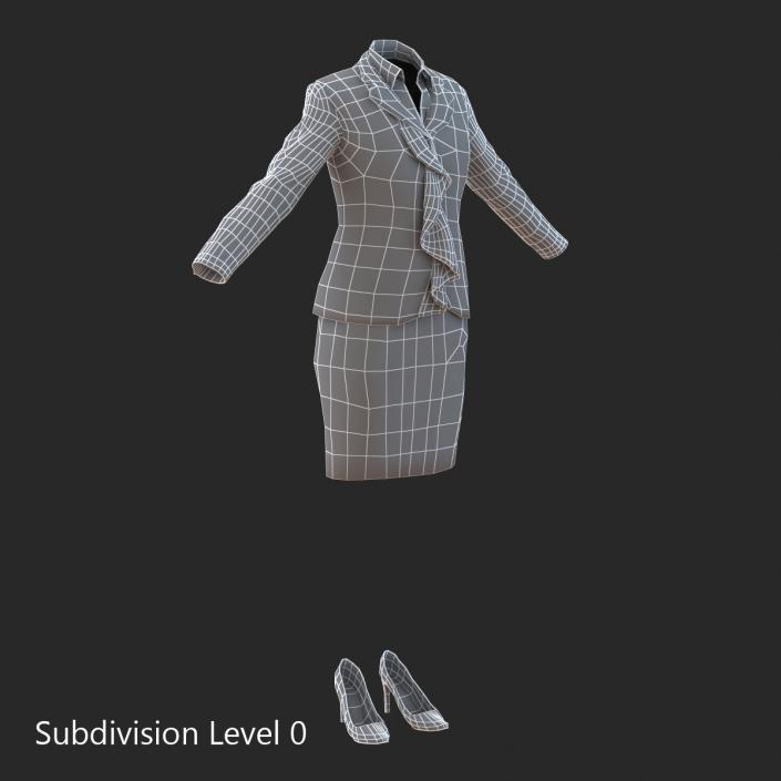 Formal Skirt Suit 3D