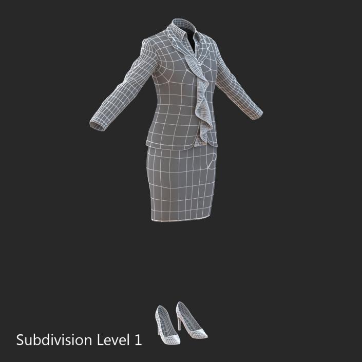 Formal Skirt Suit 3D