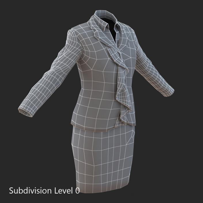 Formal Skirt Suit 2 3D model