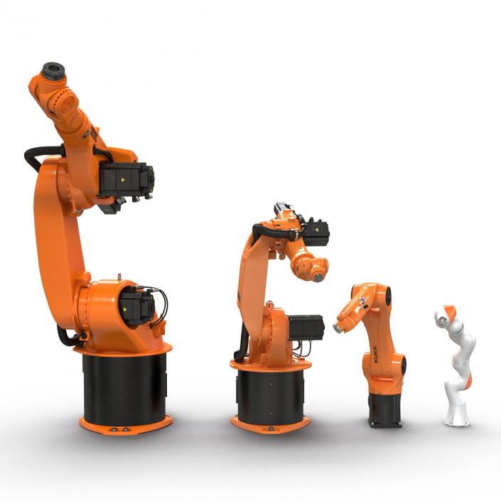 3D Kuka Robots Rigged Collection 2