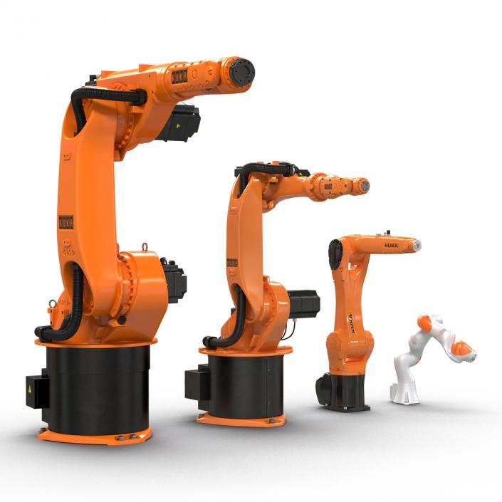 3D Kuka Robots Rigged Collection 2