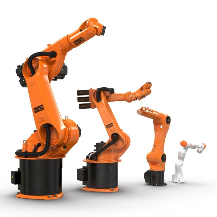 3D Kuka Robots Rigged Collection 2