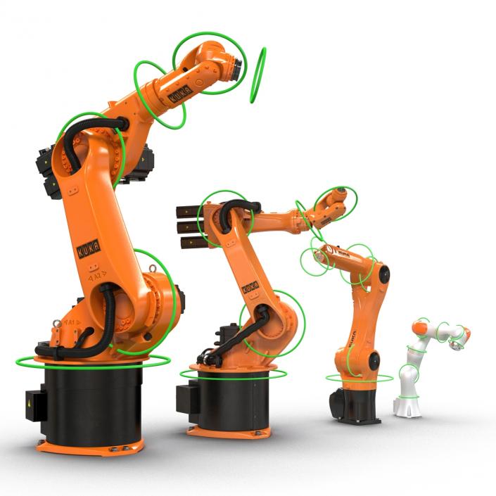 3D Kuka Robots Rigged Collection 2