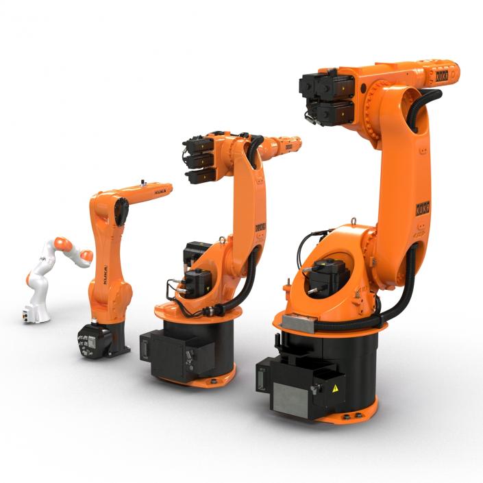 3D Kuka Robots Rigged Collection 2