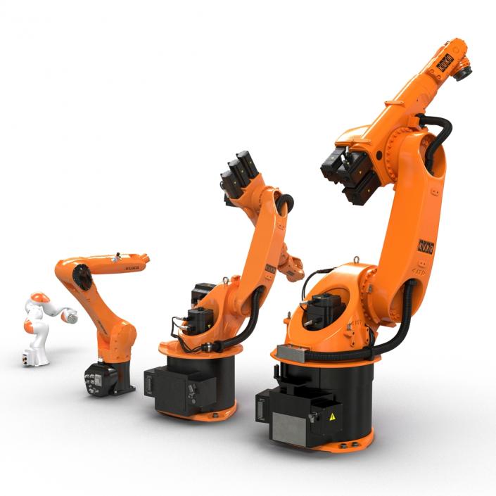 3D Kuka Robots Rigged Collection 2