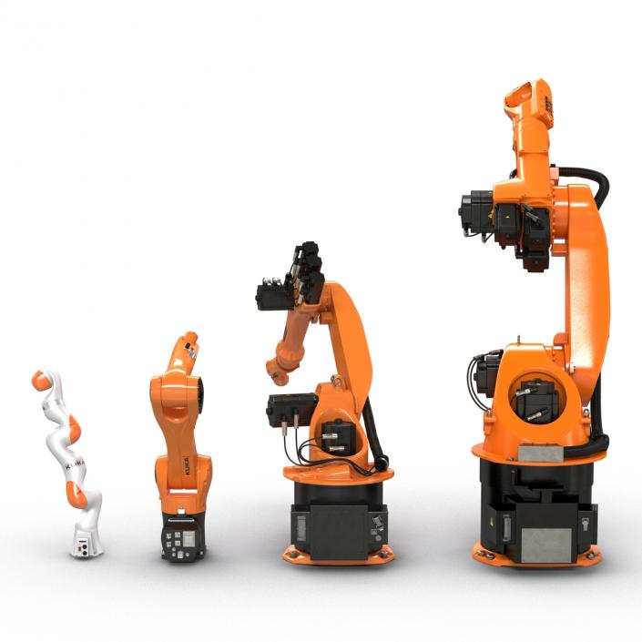 3D Kuka Robots Rigged Collection 2