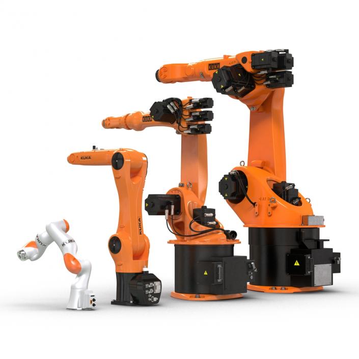 3D Kuka Robots Rigged Collection 2