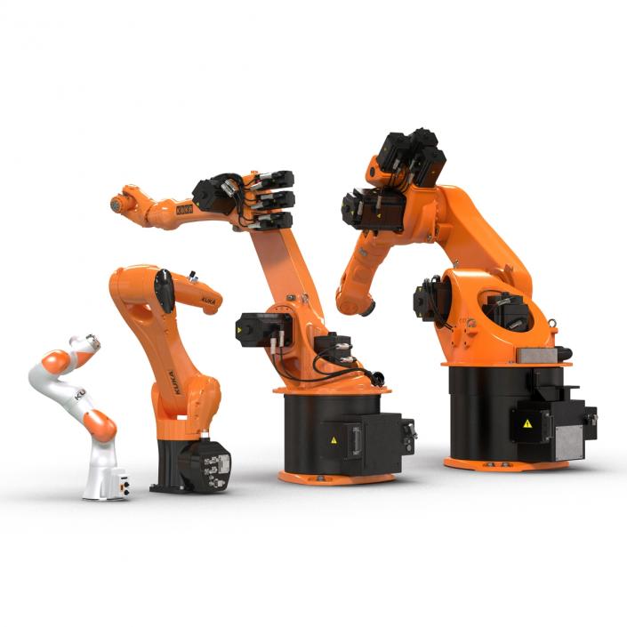 3D Kuka Robots Rigged Collection 2