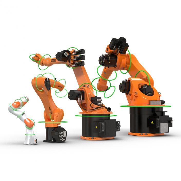 3D Kuka Robots Rigged Collection 2