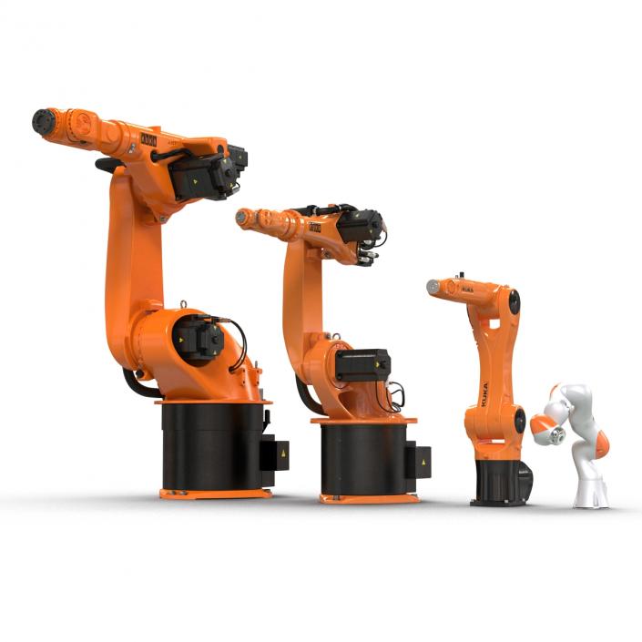 3D Kuka Robots Rigged Collection 2