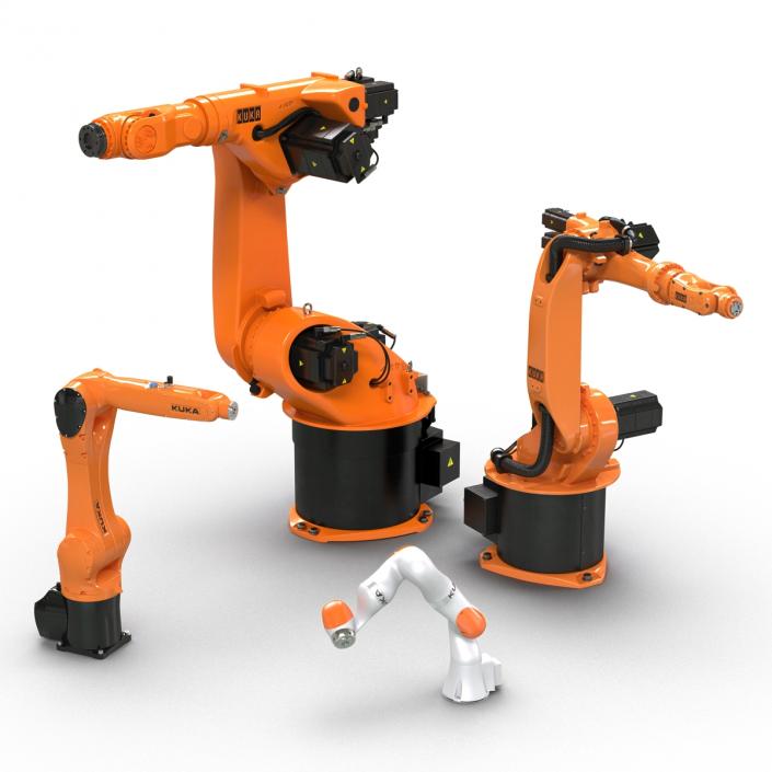 3D Kuka Robots Rigged Collection 2