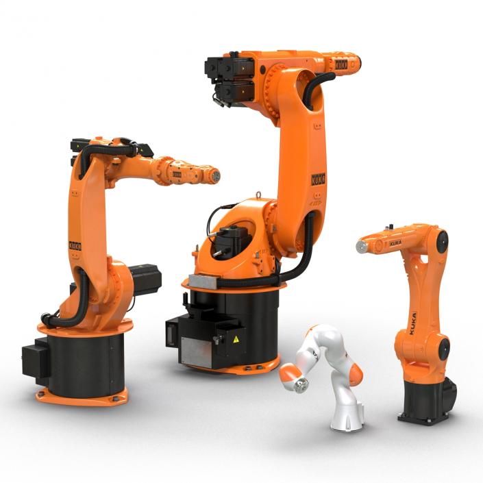 3D Kuka Robots Rigged Collection 2