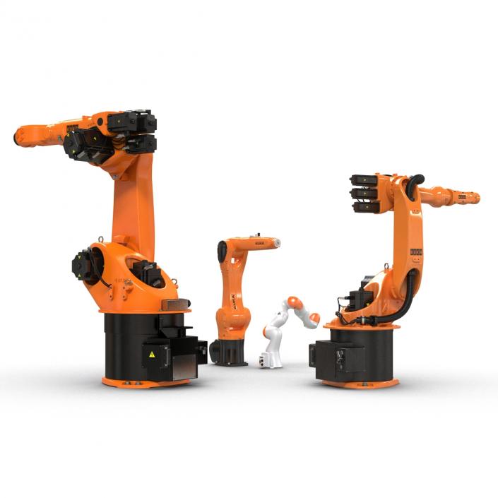 3D Kuka Robots Rigged Collection 2