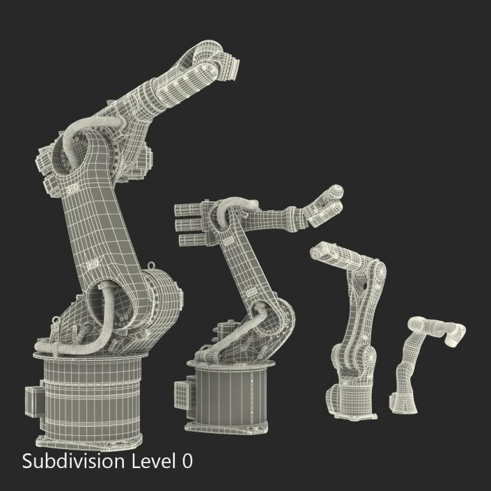 3D Kuka Robots Rigged Collection 2