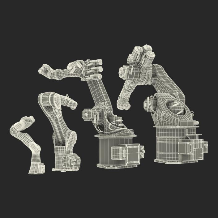 3D Kuka Robots Rigged Collection 2