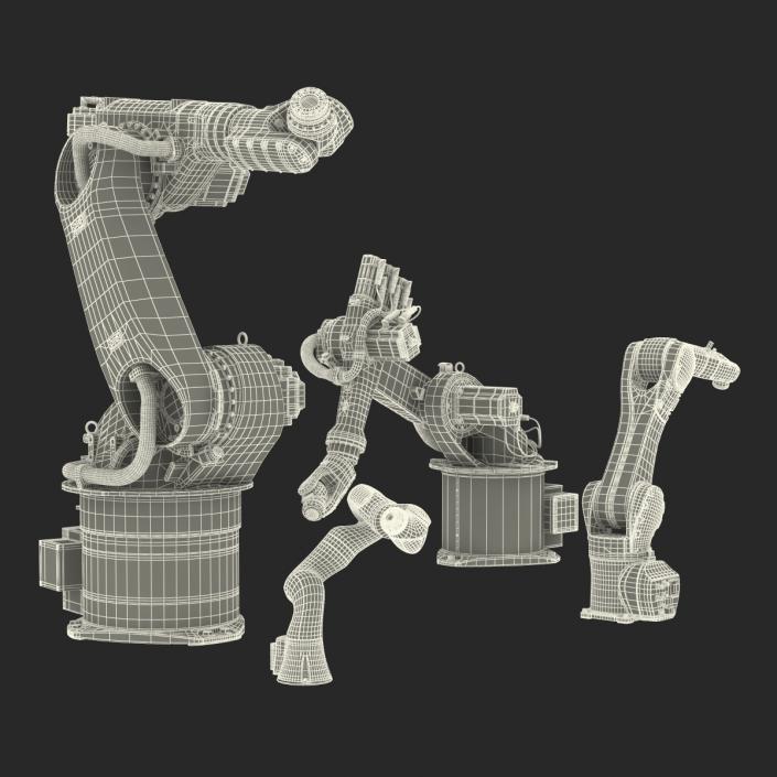 3D Kuka Robots Rigged Collection 2