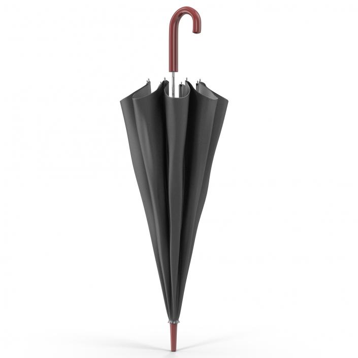 3D Umbrella Closed 3 Black model