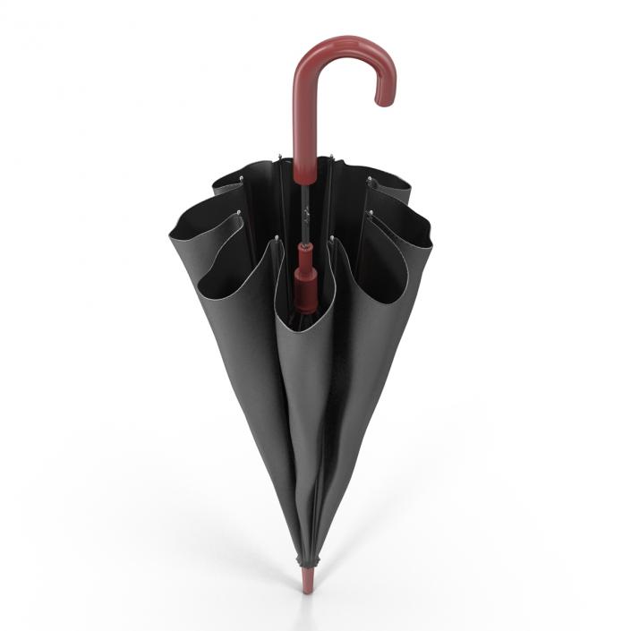 3D Umbrella Closed 3 Black model