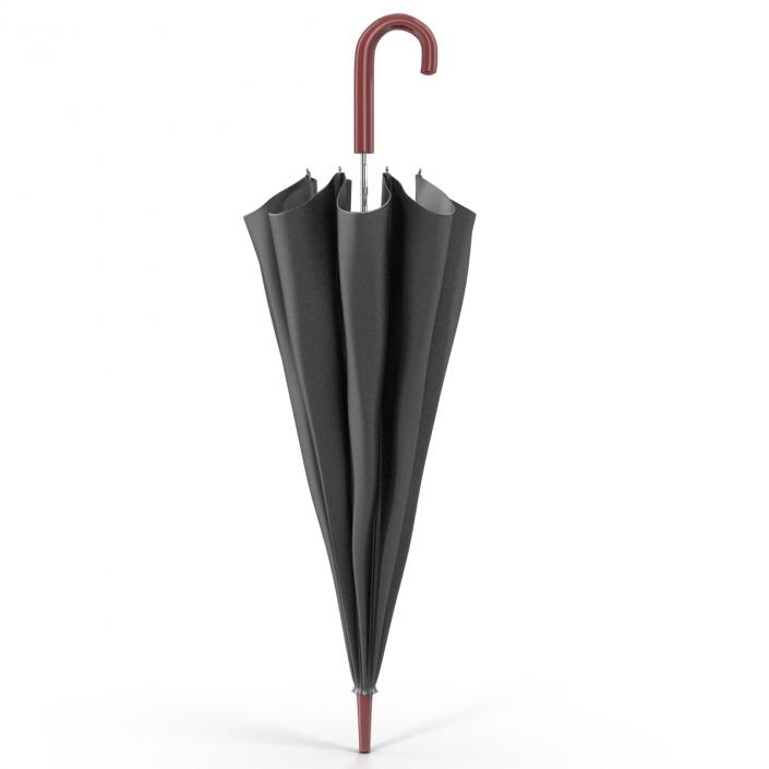 3D Umbrella Closed 3 Black model