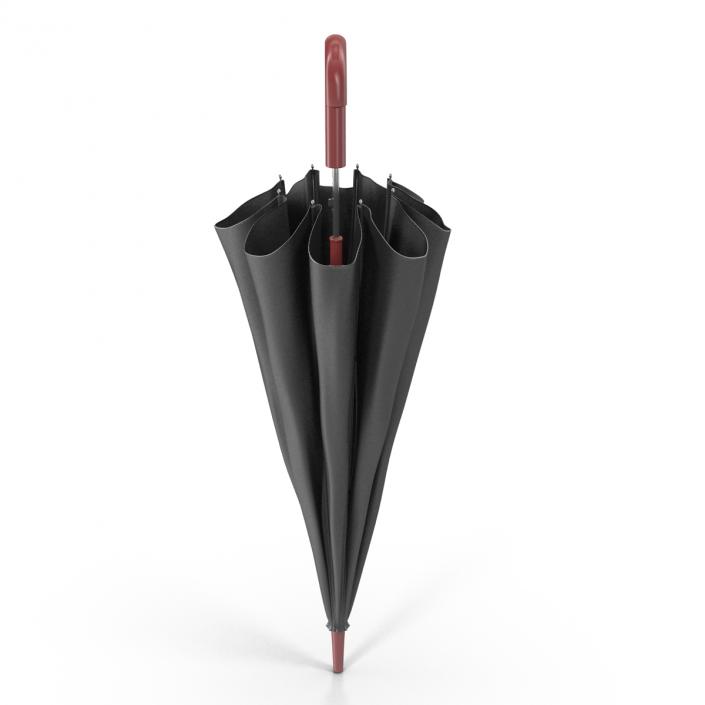 3D Umbrella Closed 3 Black model