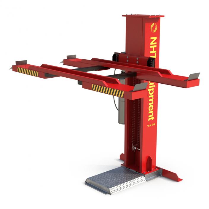 3D model Single Post Car Lift