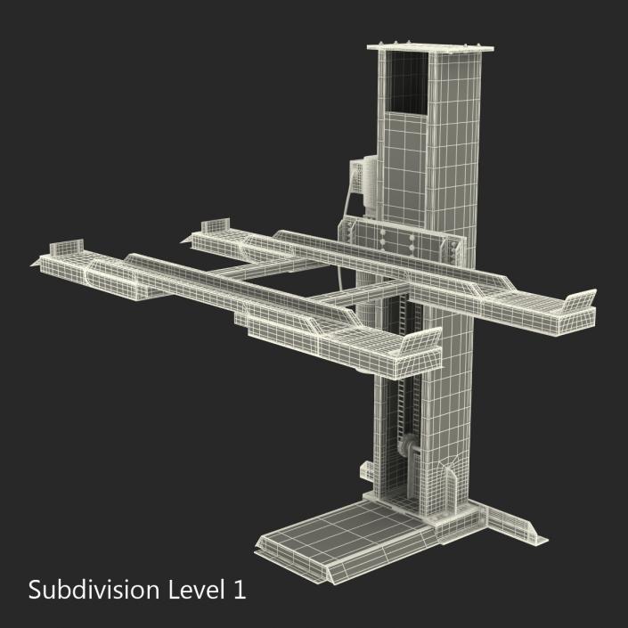 3D model Single Post Car Lift