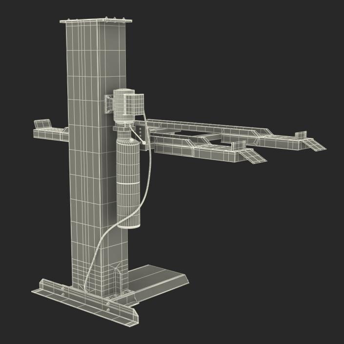 3D model Single Post Car Lift